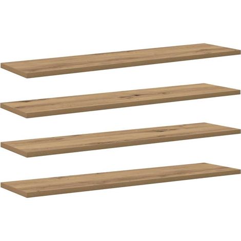 Maison Exclusive - Regalbrett 4 pcs Braun 80 x 20 x 1,5 cm Holzwe