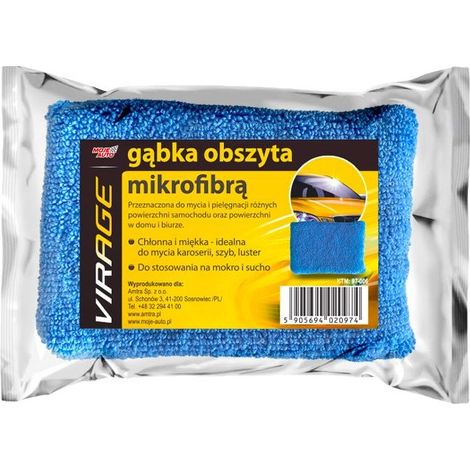 Éponge en microfibre Moje Auto Virage pour le lavage et le nettoyage 1 pc.
