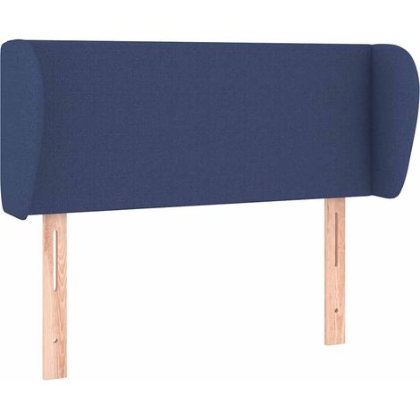 Maison Exclusive - Tête de lit avec oreilles Bleu 103x23x78/88 cm Tissu (1/5)