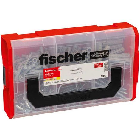 Juego de fijación FixTainer con tacos SX Plus 6,8 / 10 y tornillos FISCHER 567894 (1/3)