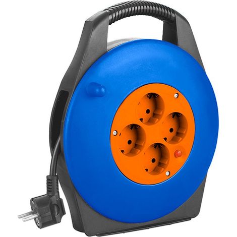 Prolongador eléctrico WADFOW 10 m, 4 tomas con conexión a tierra, protección IP20, plástico