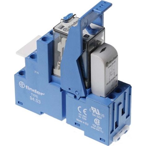 relevador finder 58.33.9.024.0050 10a 24v led integrado