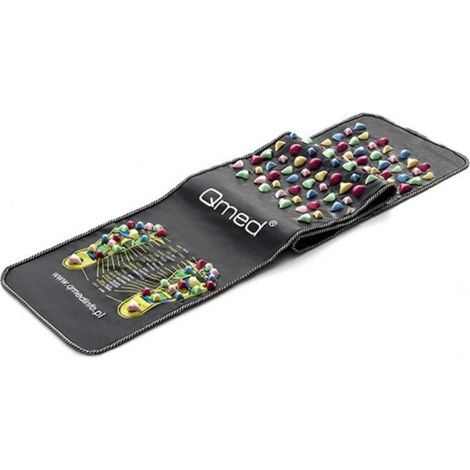 MDH Qmed Alfombrilla de masaje para pies, Negro (1/4)