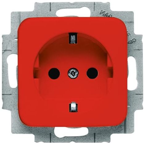 Busch-Jaeger Base de enchufe SCHUKO® Safety+ rojo - Reflex SI (20 EUCKS-217-101), 2CKA002013A5465