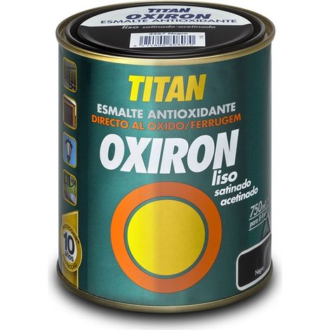 Oxiron Smooth Antioxydant Émail Synthétique Métallisé Noir Effet Forge 750ml Titan