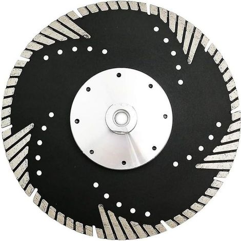 Lame diamantée 230 mm x M14 Turbo avec dents de protection obliques pour béton, brique, carrelage, granit, marbre et maçonnerie (1/5)