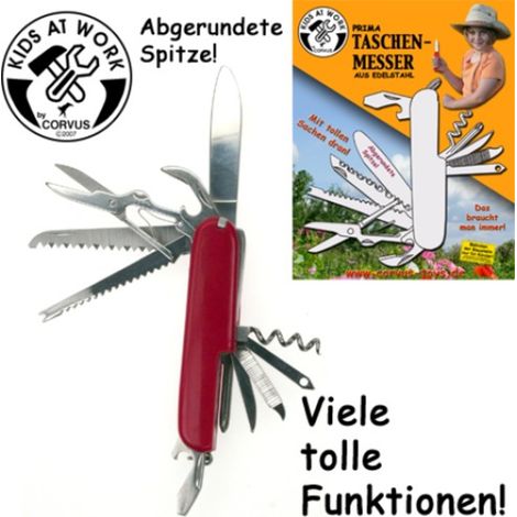 CORVUS Kids at Work Taschenmesser