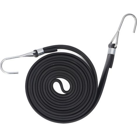 Cordon élastique, 2 Cm de Large, Haute élasticité, Sangle élastique Polyvalente, Anti-âge, Robuste pour Stabiliser l'emballage sur Porte-vélo (2.5M) (1/5)