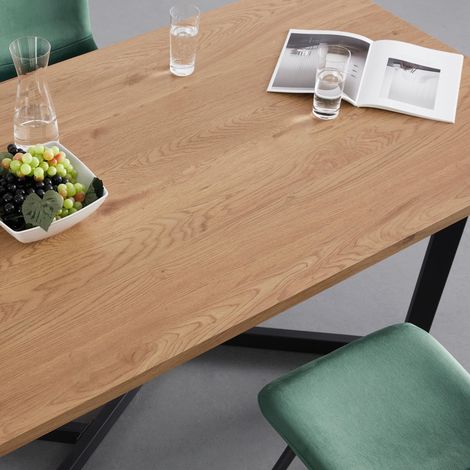 Mömax Esstisch Avola Eichefarben MDF ca. 180x90 cm (1/5)