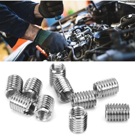 Packung mit 10 Grobgewinde-Reparaturmuttern, Spezifikationen: Innengewinde M61,0, Außengewinde M81,25, Länge 10 mm. (1/5)
