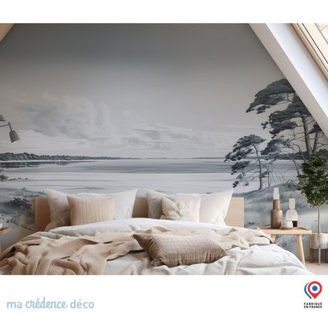 Papier peint : Plage Sud ouest, Aquarelle 5 - Intissé - 200 cm - 280 cm (1/5)
