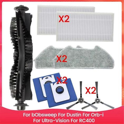 Kit de pièces de rechange pour aspirateur Bobsweep, Dustin, Ultra-Vision et RC400, accessoires pour aspirateur (1/5)