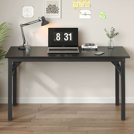 Bureau table pliable bureau de chambre à coucher sans installation à domicile(100x60x75cm) (1/4)