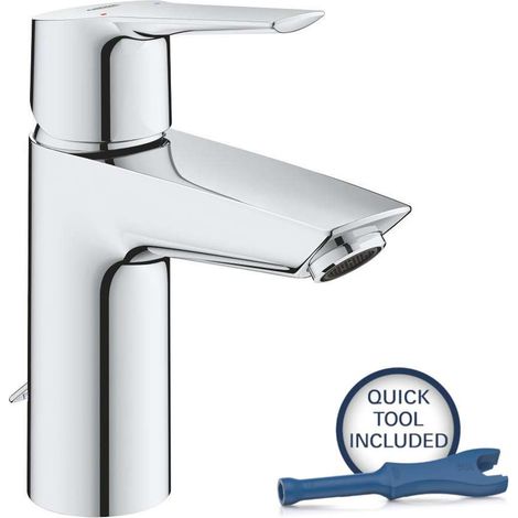 Grohe START Einhebel-Waschtischmischer, mit Ablaufgarnitur, Größe S, Chrom (32277002) (1/5)