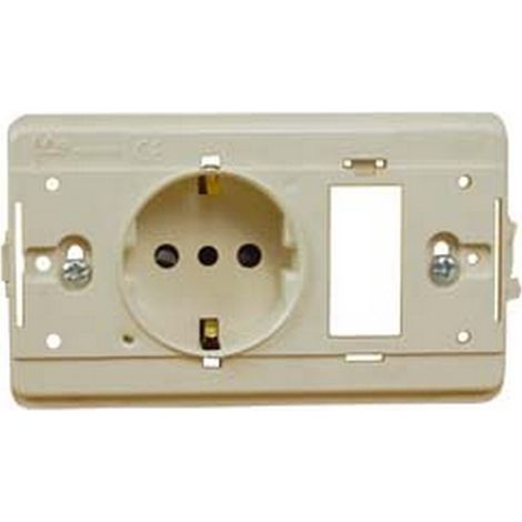 4PZ PRESA SCHUKO COMBINATA +1 POSTO VUOTO "VENUS" - mm.115x80h. (1892.D.A.)
