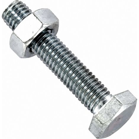 Bullone a testa esagonale AZI, 6x60, 4 pezzi
