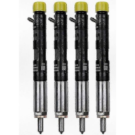 Lot de 4 injecteurs de carburant neufs EJBR01801A EJBR01801Z compatibles avec le moteur diesel Renault Kangoo Scenic 1.5.