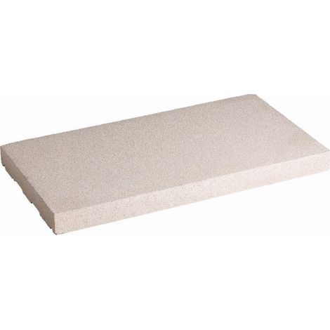 Cubremuros Duero 50 cm - Losa plana con goterón que evita manchas de óxido - 50 × 27,5 × 4 cm - Unidad - Blanco
