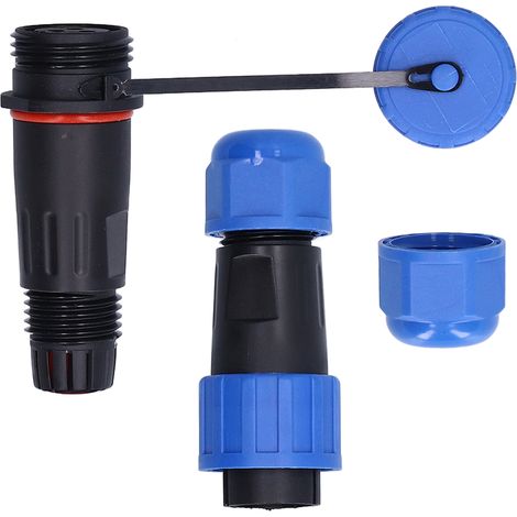 Prise Aviation Industrielle IP68 250V 10A 3 Pôles Étanche Adaptateur (1/5)