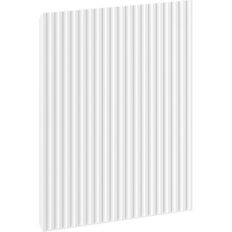 Mexen Rivel façade rainurée pour meuble de salle de bain 45 x 43,5 cm, blanc mat - 91A21-0450-470-1-01 (1/2)