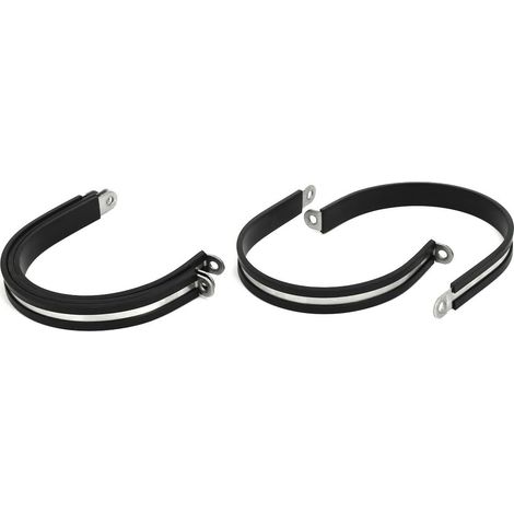 80mm Dia EPDM Gummi Gefüttert P Clips Cableschlauch Rohrschellen Halter 5 pcs (1/4)