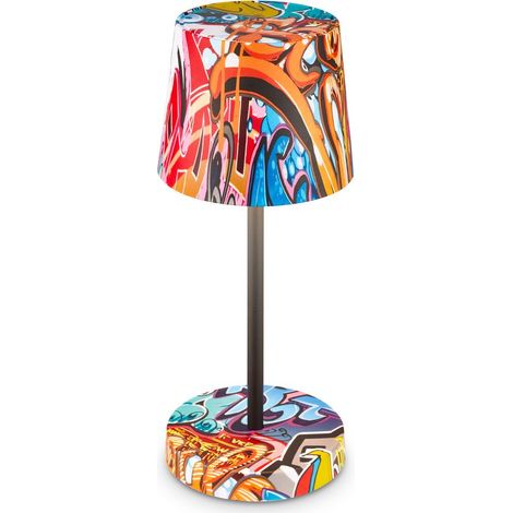 LED Tischlampe Akku IP44 Tischleuchte kabellos Aussen/Innen Dimmbar Touch