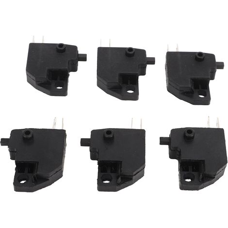 6 Stück Motorrad-Bremslichtschalter, sensibel, kompakt, leicht, schwarz, Ersatz für Suzuki GY6 (1/5)