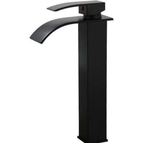Mitigeur de Lavabo Haut à Effet Cascade – Robinet de Salle de Bain Eau Chaude et Froide pour Vasque, Design Moderne Domestique (1/2)
