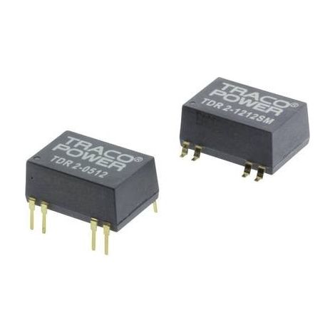 TracoPower  TDR 2-2411SM Convertitore DC/DC SMD 24 V/DC 5 V/DC 400 mA 2 W Num. uscite: 1 x (1/2)