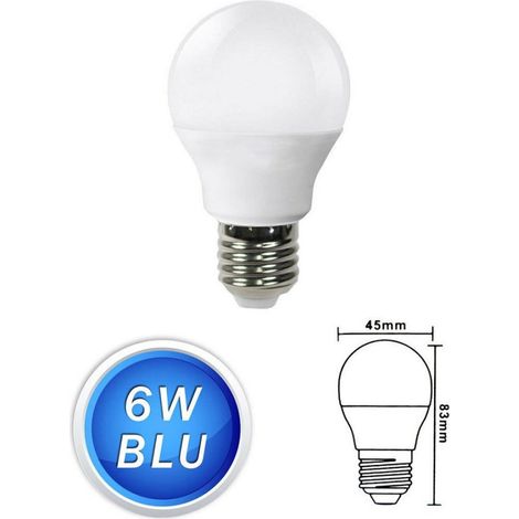 Ampoules Led Sphère 6 W E27 Lumière Colorée Vert Bleu Rouge Lampe Globe G45