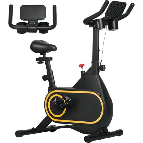 SPORTNOW Exercise Bike, Stationary Bike w/ LCD Display for Home Cardio Workout