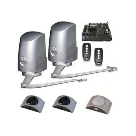 Kit de motorisation de garage pour portail battant – Moteur 24V – Max 300 kg et 2,8 m par battant – Accessoires NOVO inclus – King Gates (1/10)