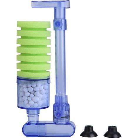 BelleRise – Biochemischer Filter – XY-2881 – Doppelte Filtration & Sauerstoffanreicherung – für Aquarien ≤100 l – Grün (1/5)