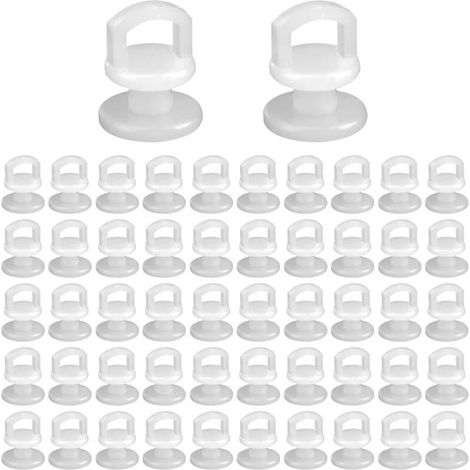 50 Pcs Crochet Rideau Glisseur Rail Rideau Gardinengleiter Gardinenröllchen pour Rails Set Crochets Rideaux (1/5)