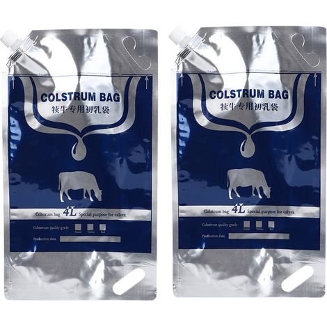 Lot de 10 sachets de conservation sous vide 4L pour colostrum alimentaire, remplissage hygiénique et stockage réfrigéré. (1/5)