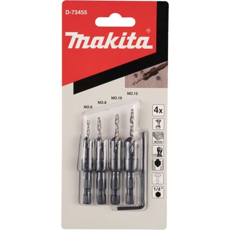Makita – Drague pour le bois – Lot de 4 unités – Accessoire pour fendeur de bûches – Pour bois dur et teck – Technologie de coupe précise