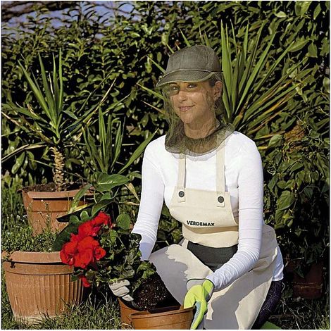 Retina per il Volto Cappello Ripara Insetti pesca caccia giardinaggio Verdemax 5068
