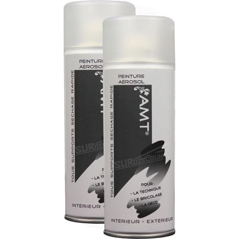 Bombe de Peinture - AMT - BPA05 - Lot de 2 - Vernis Mat - 330ml