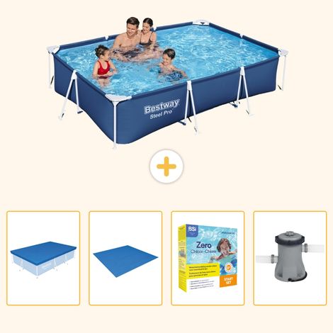 Bestway Bestway Steel Pro Rectangulaire - 300x201x66 cm - 5-pièces  S24 (1/5)