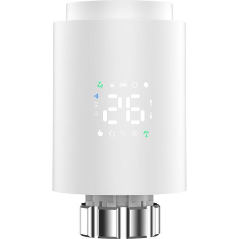 Thermostatic Radiator Valve Smart Radiator Valve Intelligent Thermostat Valve LED Display Supporting Mobile App Control Radiator Controller (1/5)