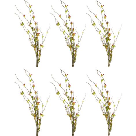 Künstliche Schneezweige, täuschend echt wirkende Pflanzenschneestängel zur Dekoration von Hochzeitssälen (1/5)