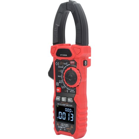 Pince ampèremétrique numérique HT208A 6000 points, testeur de tension et courant pour électricien, multimètre de mesure professionnel. (1/5)