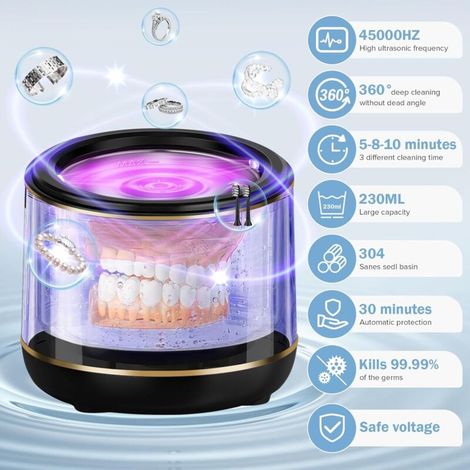 ULTRASCHALL REINIGUNGSGERÄT FÜR Zahnprothesen UV-Ultraschallreiniger 42-45kHz DE EUR 26,99 ULTRASCHALL REINIGUNGSGERÄT FÜR Zahnprothesen UV-Ultraschallreiniger 42-45kHz DE EUR 26,99