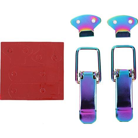 Capot Voiture Loquet Rapide Violet Crochet Fixation Aile Universel Pièce Auto (1/5)