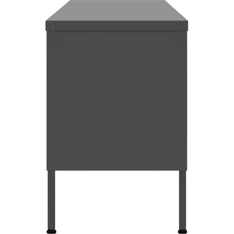 vidaXL TV-Schrank Anthrazit 105x35x50 cm Stahl