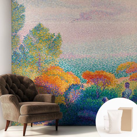 Papier peint intissé avec imprimé installation simple qualité excellente sans désordre - Colle incluse gratuite Paysage côtier 250x250 cm (1/5)