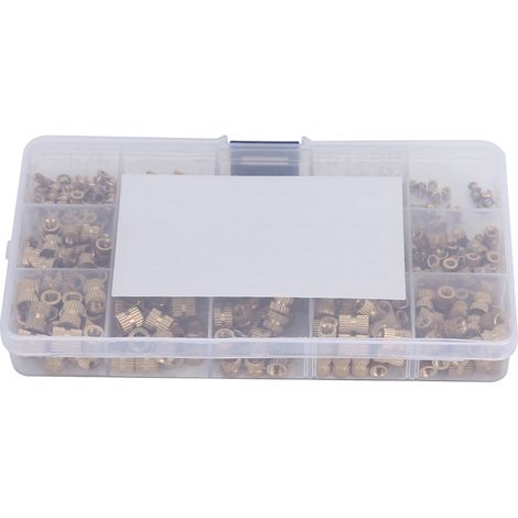 420-teiliges Set mit Messing-Einbaumuttern (M2, M3, M4, M5) für Handys, Computer und Spielzeug (1/5)
