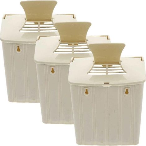 Lot de 3 nichoirs suspendus en plastique pour perruches, nichoirs pour oiseaux et colibris. (1/4)