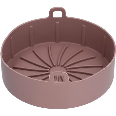 Panier réutilisable pour friteuse électrique en silicone, plateau de cuisson 19 cm, accessoire de cuisine durable (1/5)