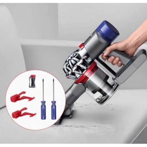 Gachette pour Dyson V11 V10 Bouton Interrupteur à Gâchette Dyson V10 Bouton Rouge Dyson Outil de Réparation de Bouton pour Aspirateur V10 V11 2 Interrupteurs 1 Support d'interrupteur et 2 Tournevis